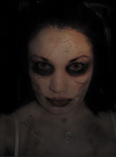 Jag som zombie (som den så ut i Photoshop)